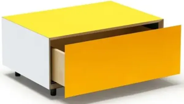 Bloc Rectangular 1 Drawer Side Table