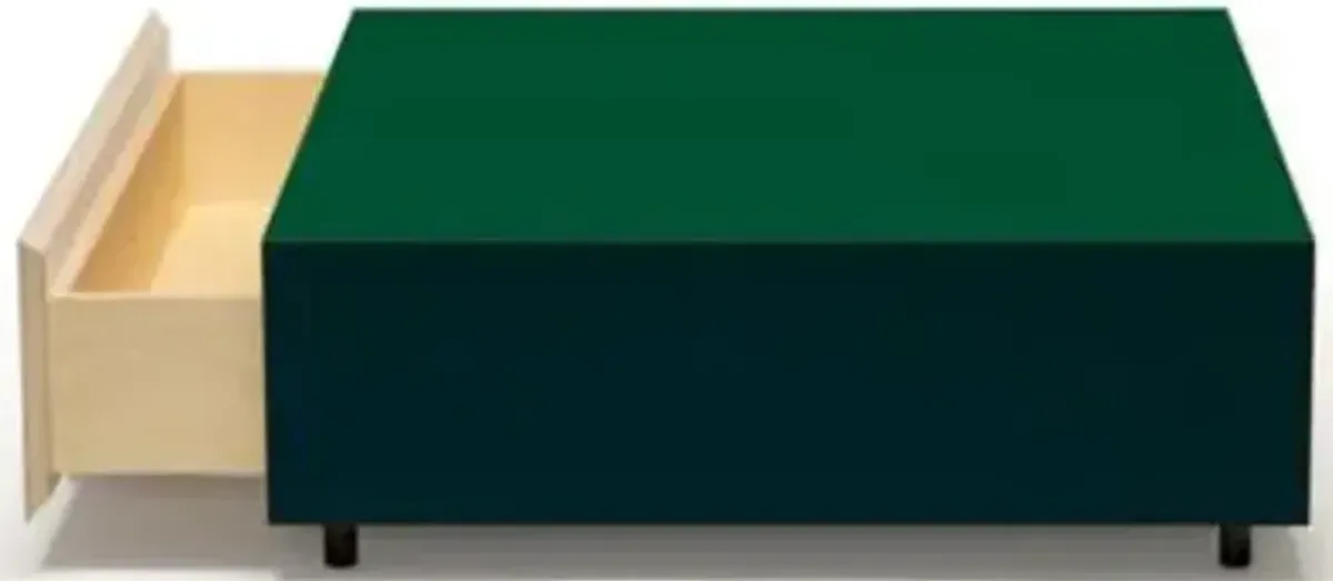 Bloc Square 1 Drawer Side Table