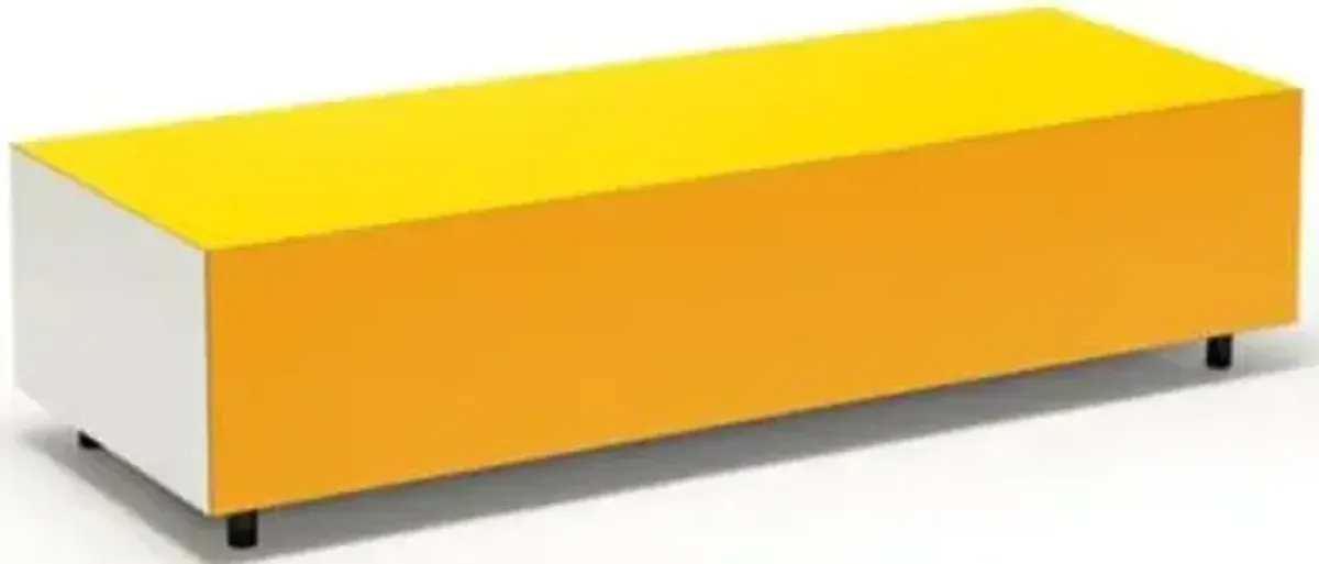 Bloc Rectangular 2 Drawer Side Table