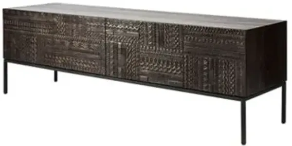 Tabwa TV Cupboard - 1 Flip-Down Door - 1 Drawer