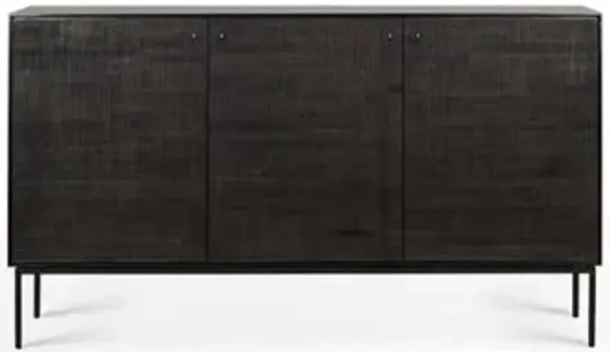 Teak Grooves Sideboard - 3 Doors