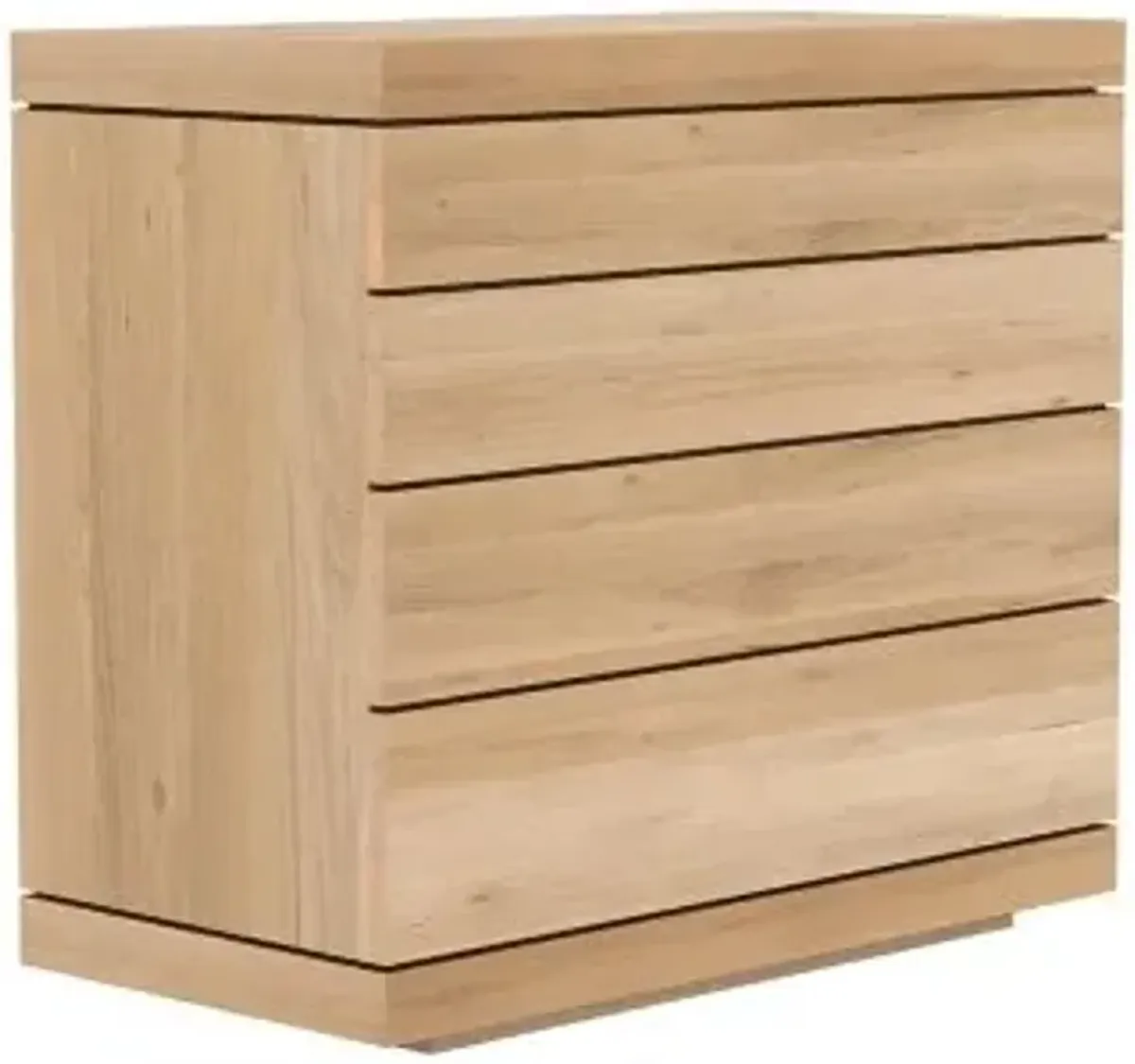 Oak Burger Chest of 4 Drawers