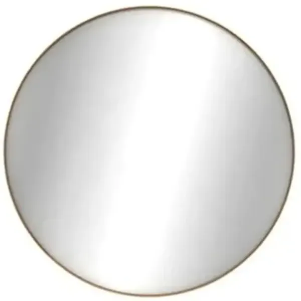 Oak Layers Round Wall Mirror