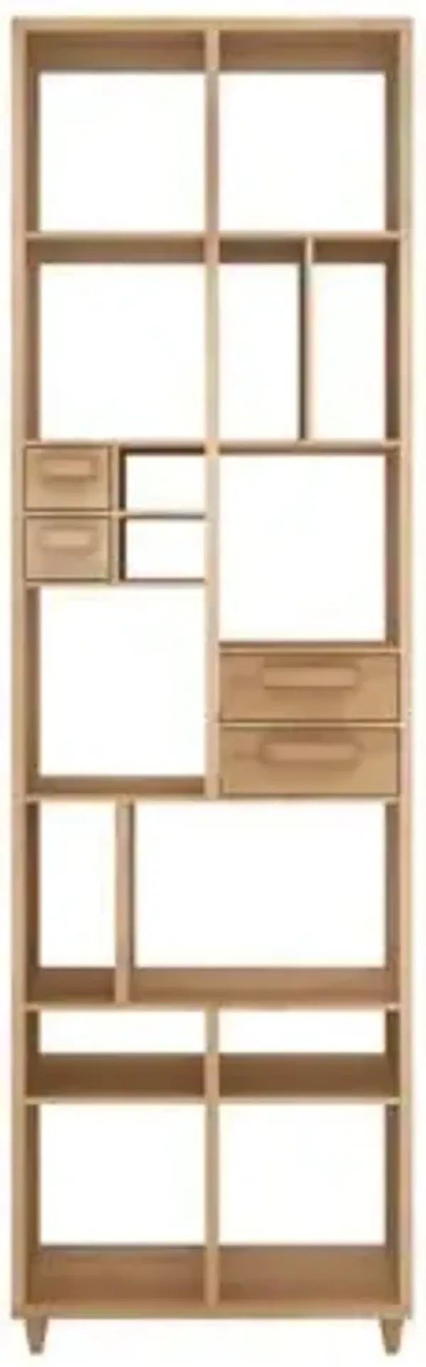 Oak Pirouette Book Rack