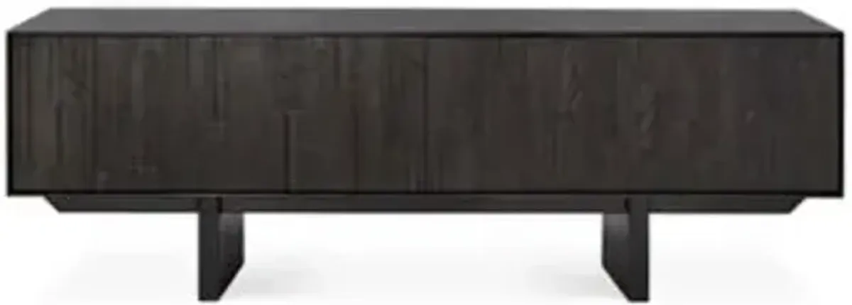Teak Mosaic TV cupboard - 1 Flip-Down Door - 1 Drawer