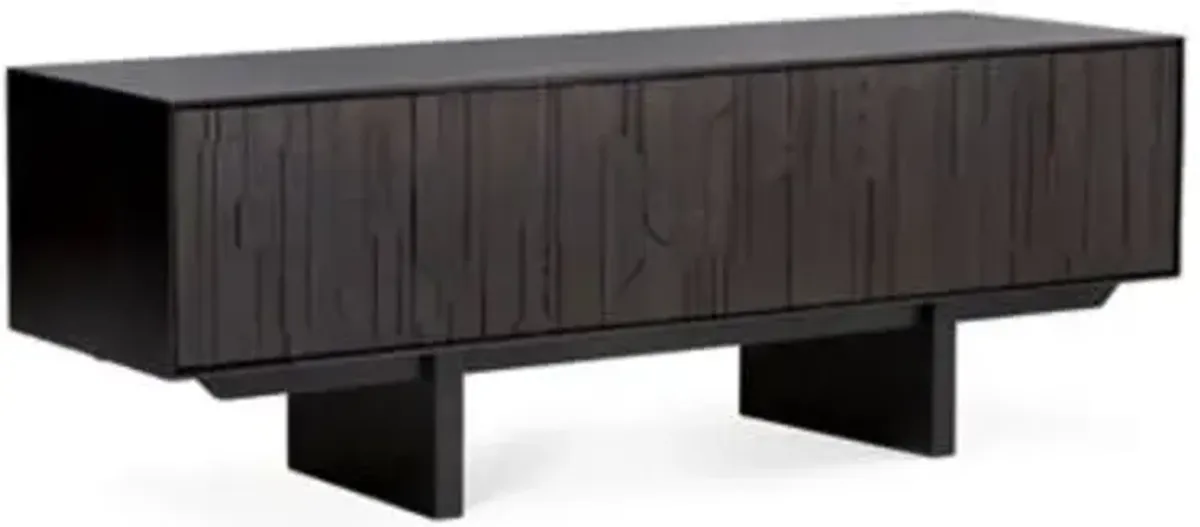 Teak Mosaic TV cupboard - 1 Flip-Down Door - 1 Drawer