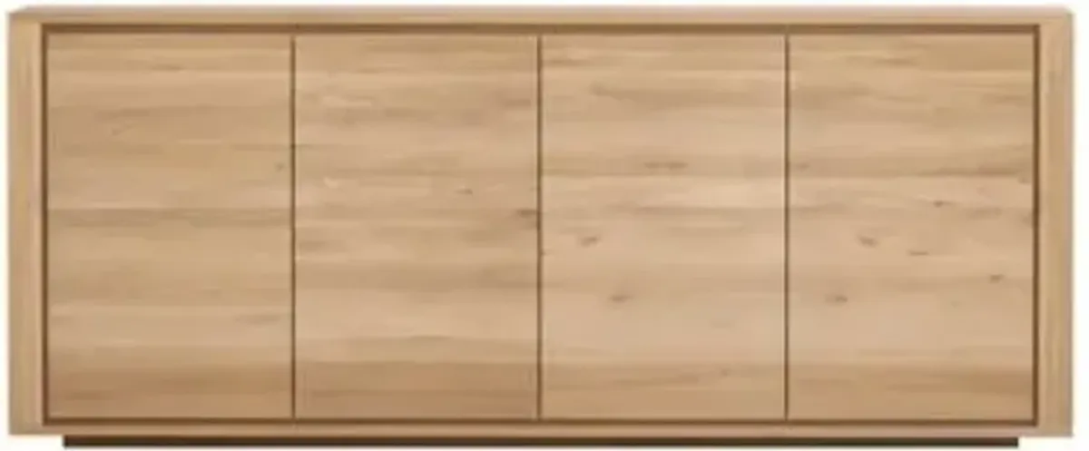 Oak Shadow Sideboard - 4 Doors