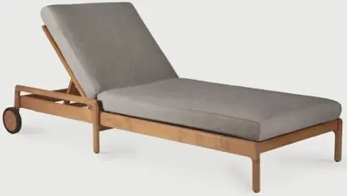 Jack Outdoor Adjustable Lounger with Cushion