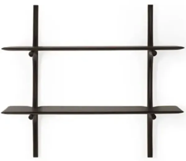 PI Mahogany Wall Shelf