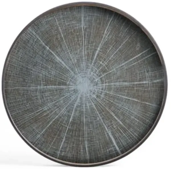 Slice Round Wooden Tray