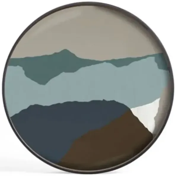 Wabi Sabi Round Glass Tray