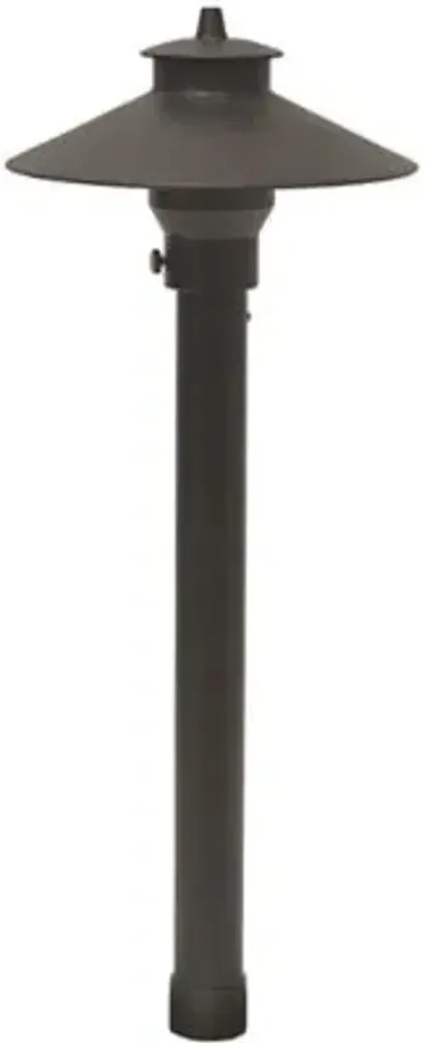 Adjustable Hub Aluminum China Hat Area Light