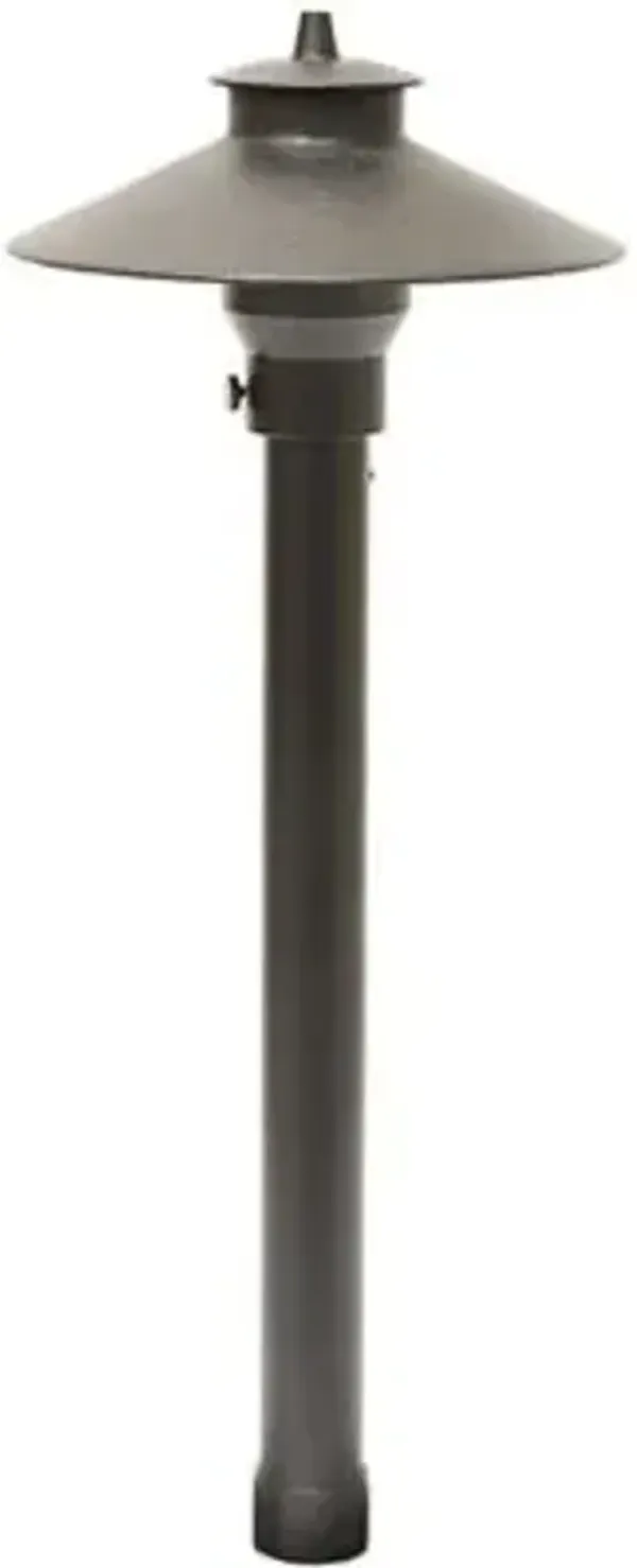 Adjustable Hub Aluminum China Hat Area Light