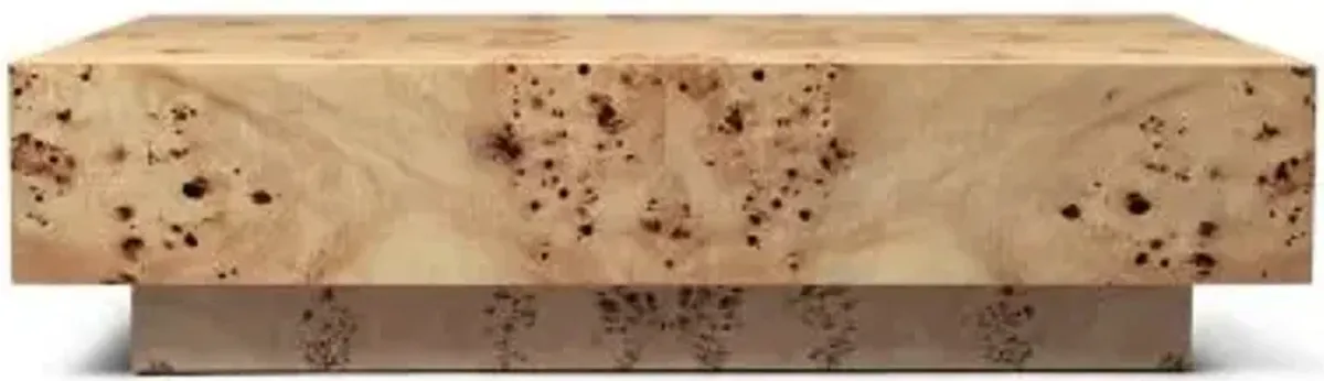 Burl Coffee Table