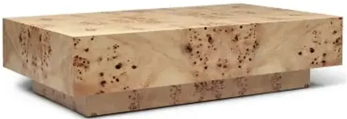 Burl Coffee Table