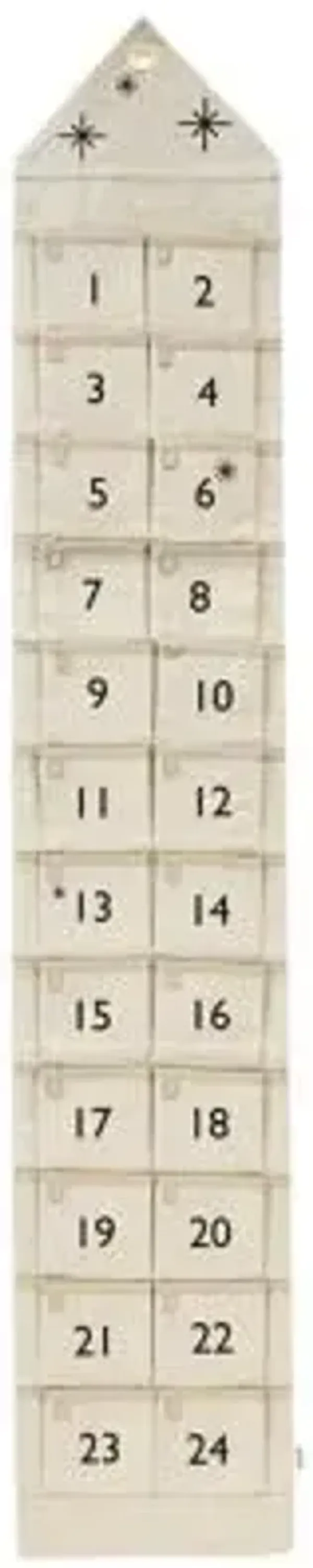 Star Advent Narrow Calendar