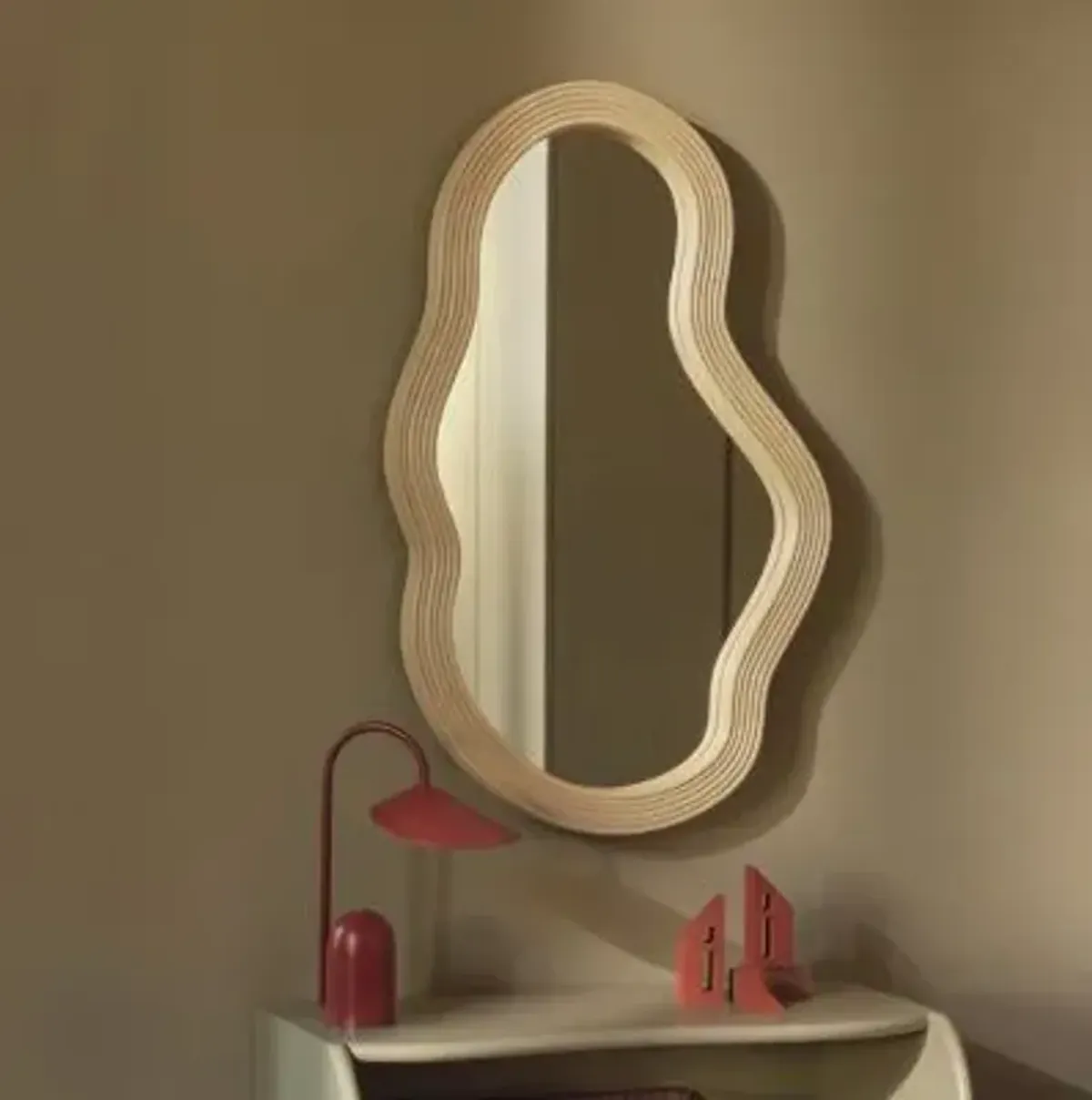 Pond Rattan Mirror