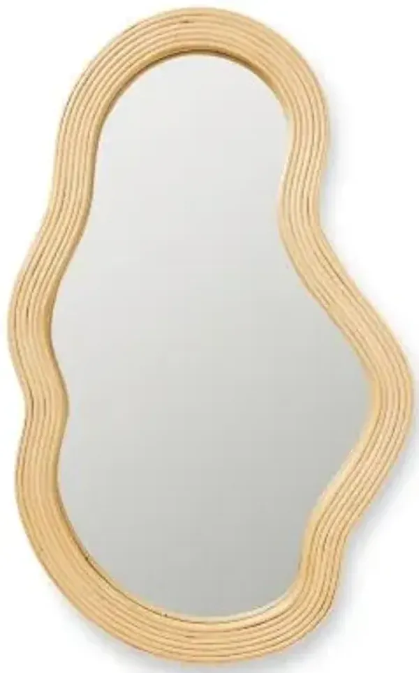 Pond Rattan Mirror
