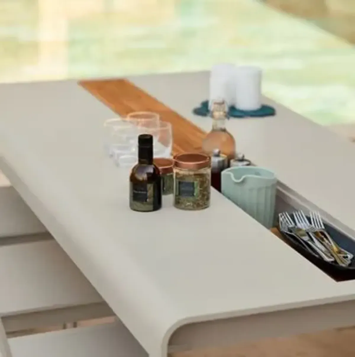 Bellevie Dining Table with Storage