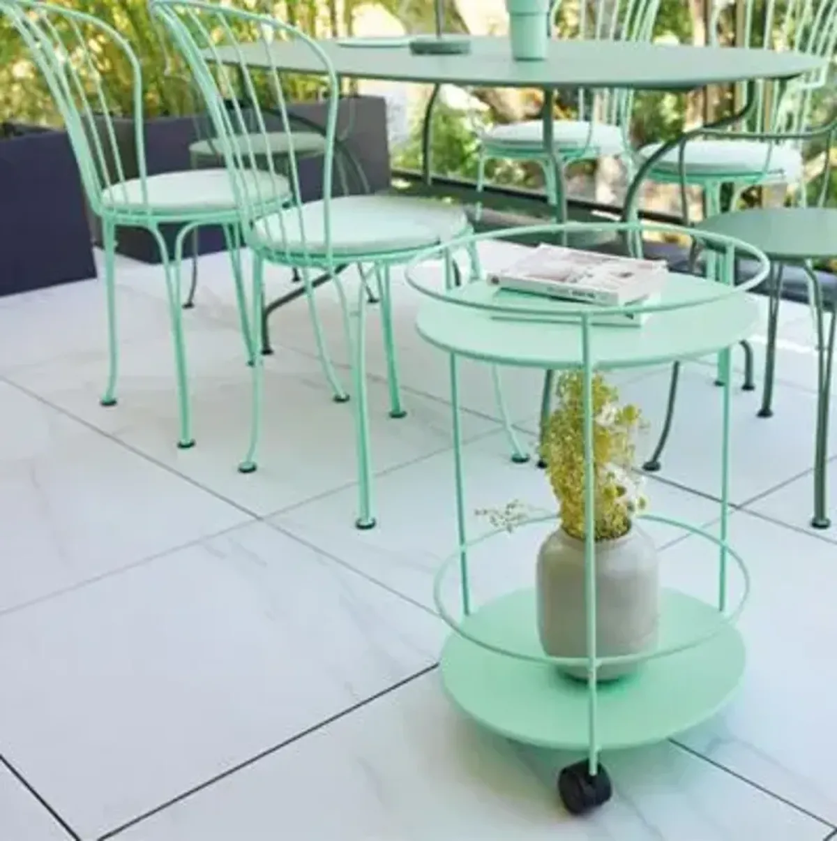 Guinguette Rolling Small Side Table