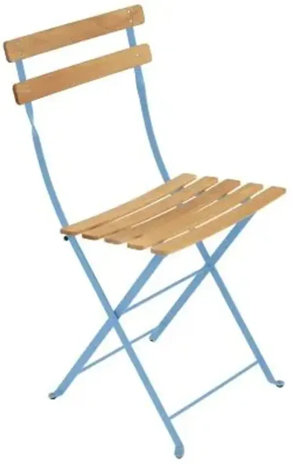 Bistro Folding Naturel Chair, Set of 2