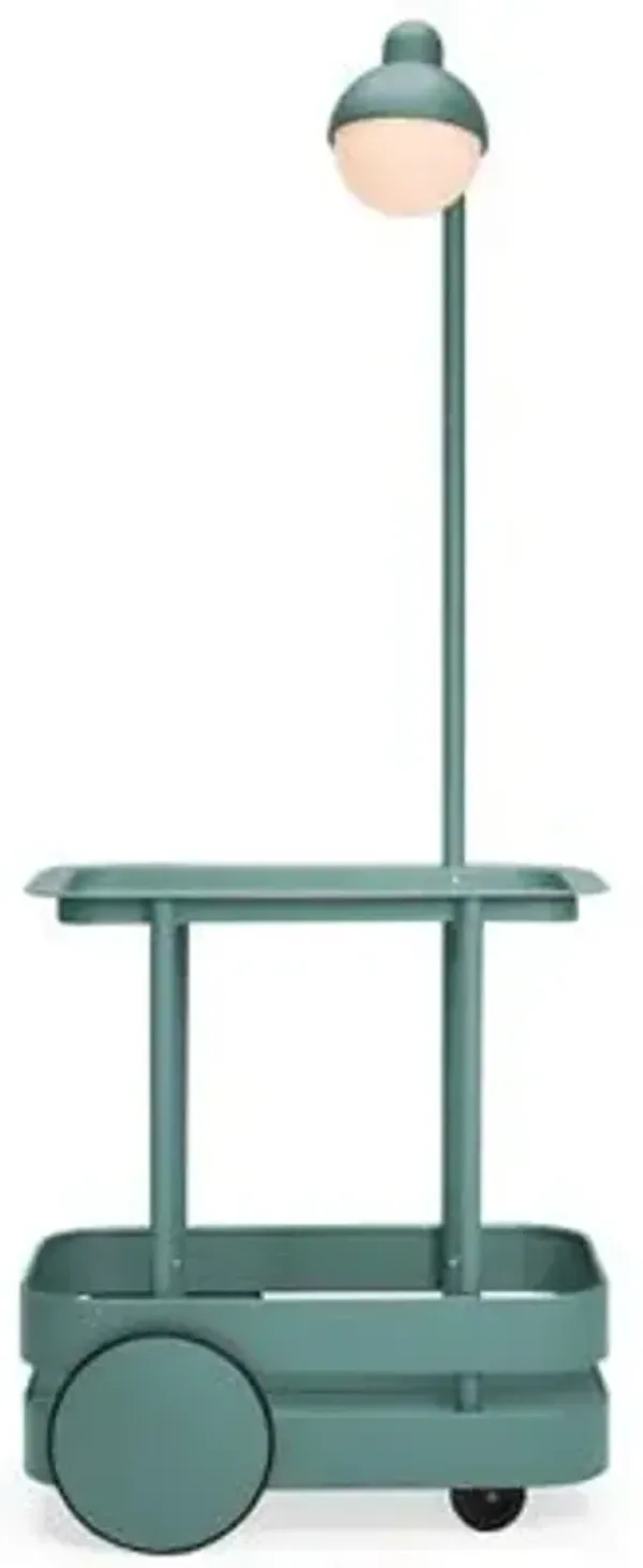 Jolly Trolley Lighted Bar Cart