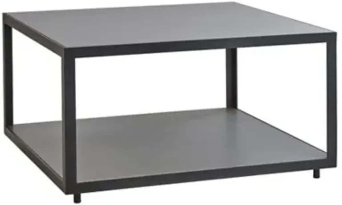 Level Square Coffee Table with Ceramic Tiles Top