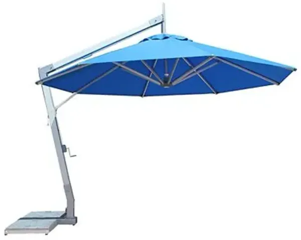 Hurricane Round Side Wind Aluminum Cantilever Umbrella With Base