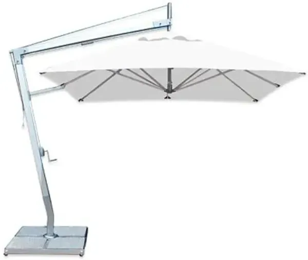 Santa Ana Square Side Wind Aluminum Cantilever Umbrella With Base