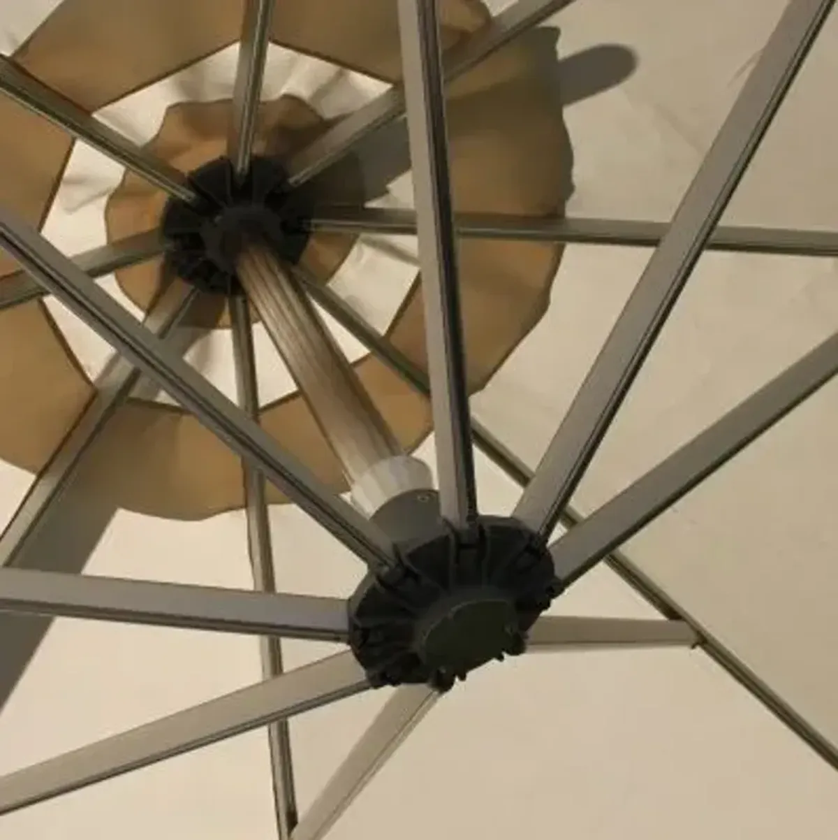 Santa Ana Square Side Wind Aluminum Cantilever Umbrella With Base