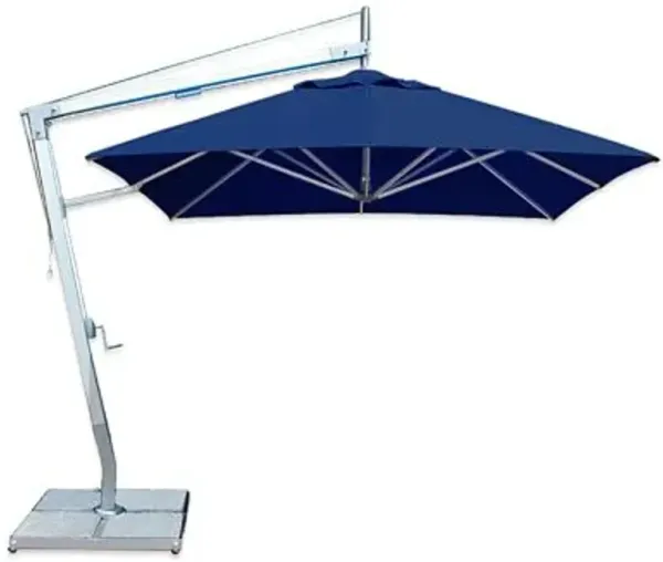 Santa Ana Square Side Wind Aluminum Cantilever Umbrella With Base