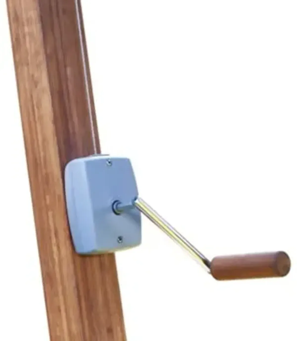 Sirocco Round Side Wind Bamboo Cantilever Umbrella With Base