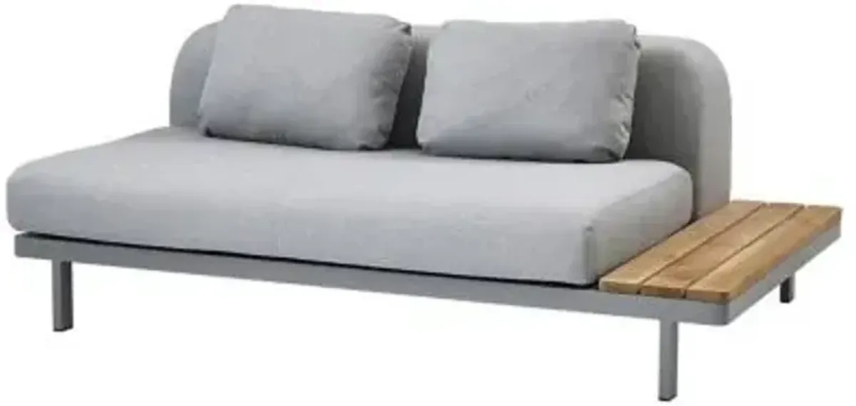 Space 2 Seater Sofa with Side Plate