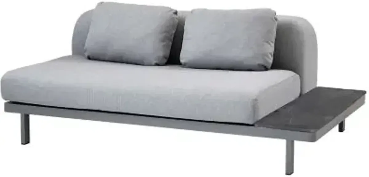 Space 2 Seater Sofa with Side Plate