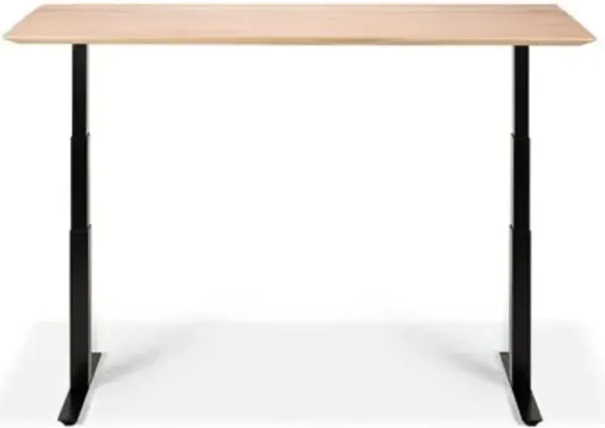 Oak Bok Adjustable Desk