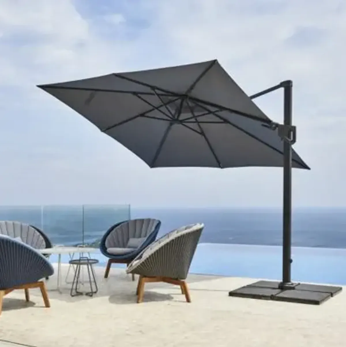 Hyde Luxe Parasol Base Tile, Set of 4