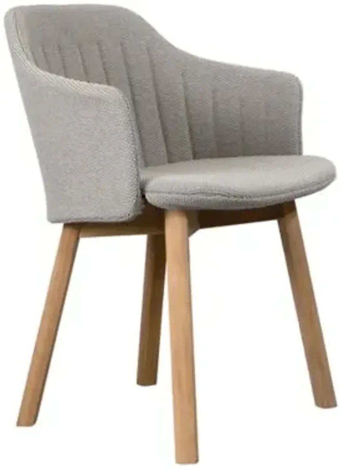 Choice Indoor Chair with Seat/Back Covers, Teak Base