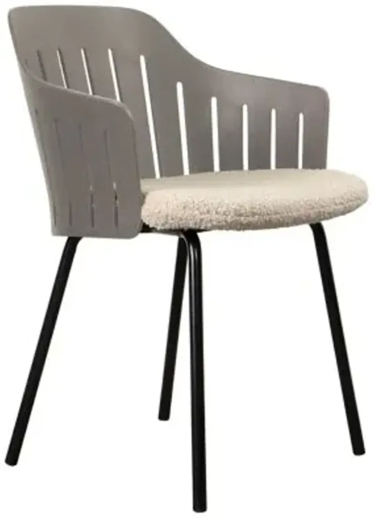 Choice Indoor Chair with Seat Cover, Steel Base