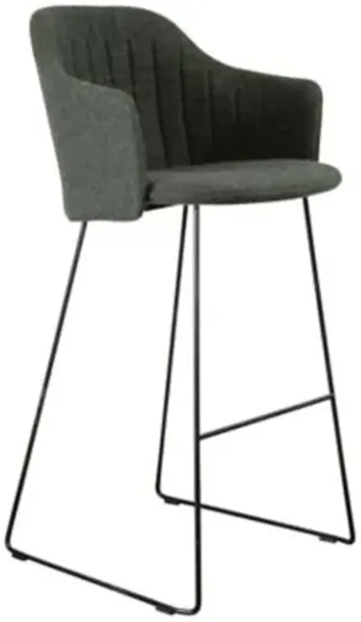 Choice Indoor Bar Chair with Seat/Back Covers, Sled Base