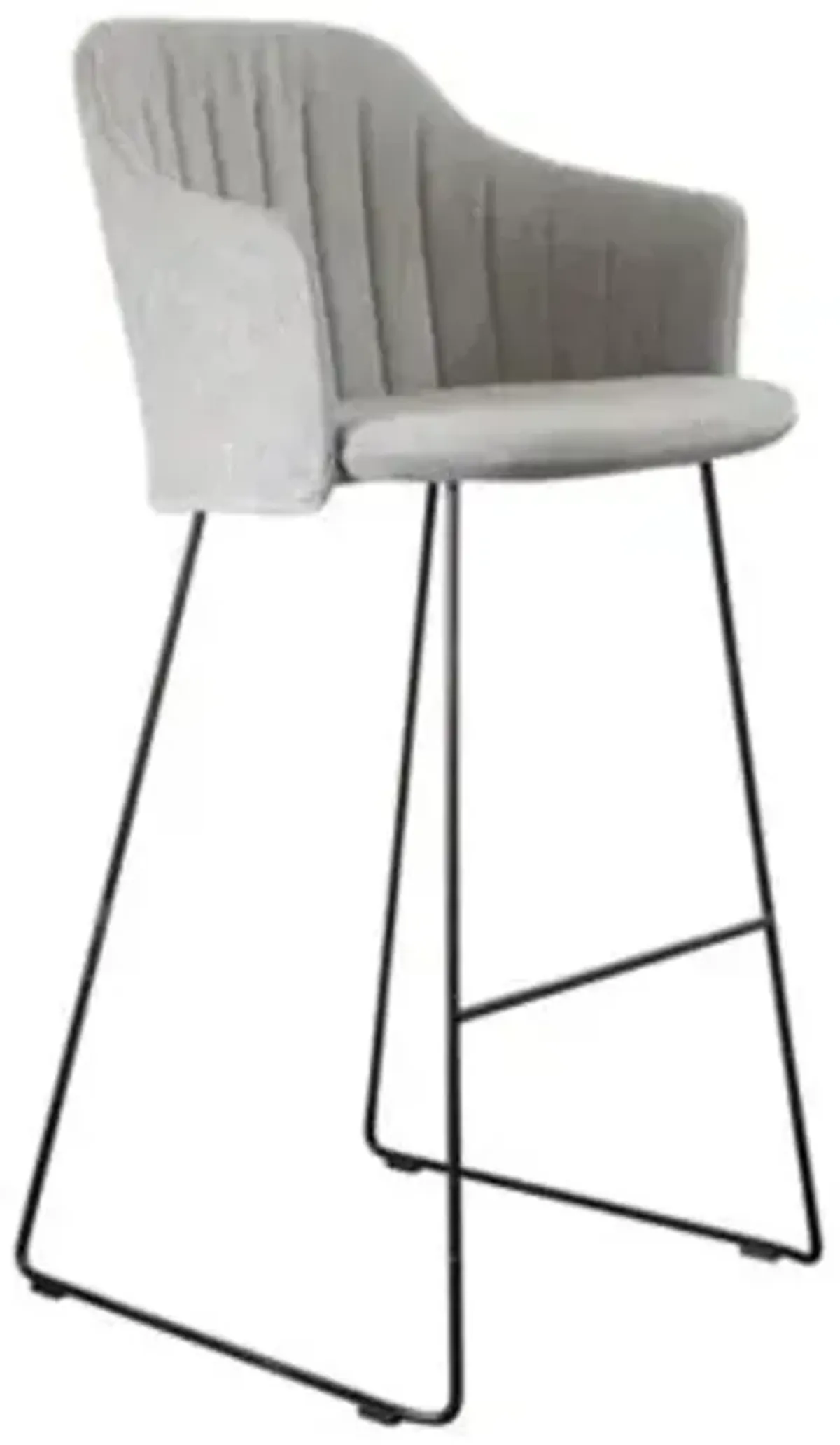 Choice Indoor Bar Chair with Seat Cover, Sled Base