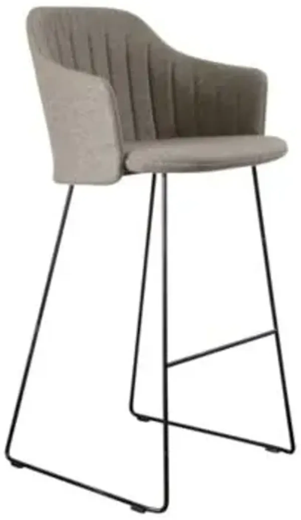 Choice Indoor Bar Chair with Seat Cover, Sled Base