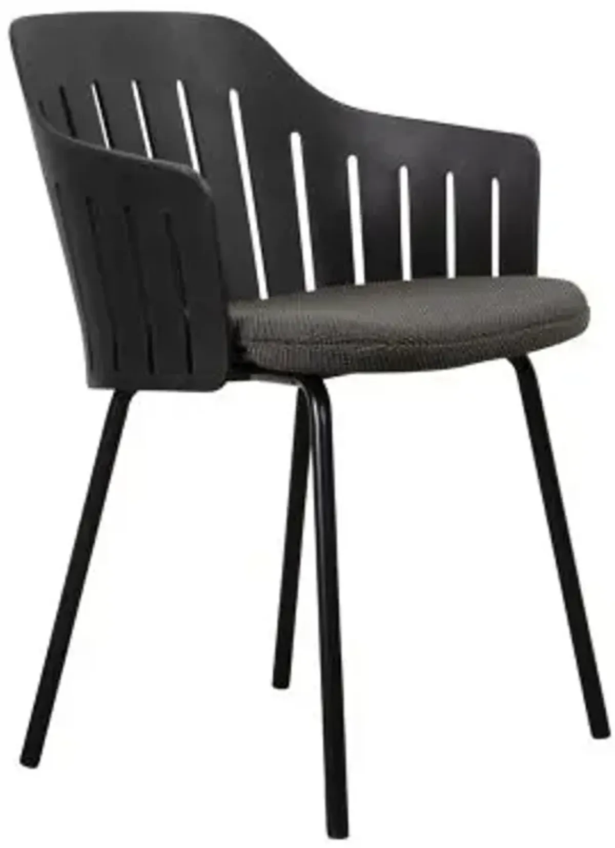 Choice Outdoor Chair with Seat/Back Covers, Steel Base