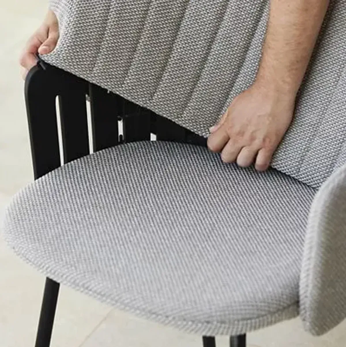 Choice Outdoor Chair with Seat Cover, Steel Base