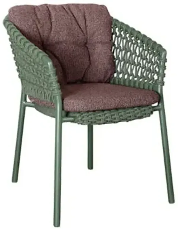 Ocean Stackable Outdoor Armchair with Cushion