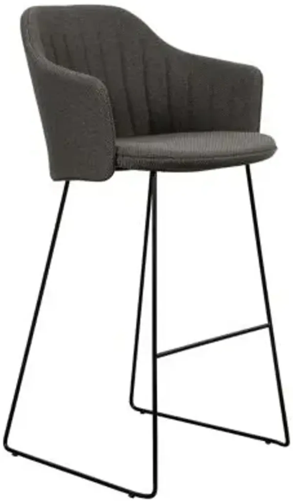 Choice Outdoor Bar Chair with Seat/Back Covers, Sled Base