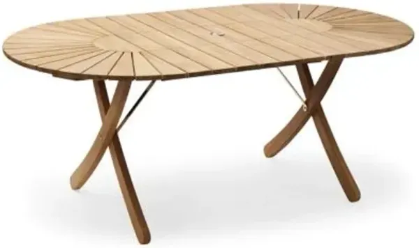 Selandia Outdoor Dining Table with Extension Plate