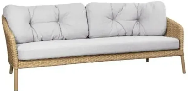 Ocean Large 3-Seater Outdoor Sofa with Cushion Set