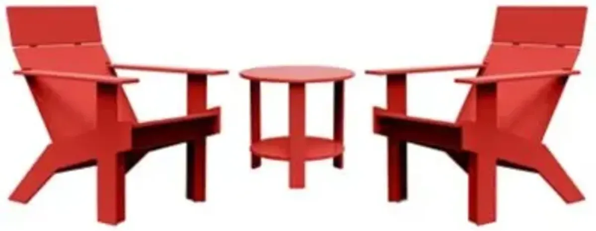 Tall Outdoor Lollygagger Lounge and End Table Bundle