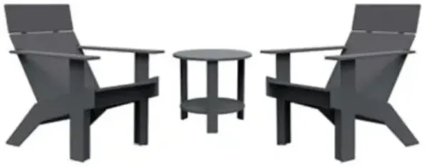 Tall Outdoor Lollygagger Lounge and End Table Bundle