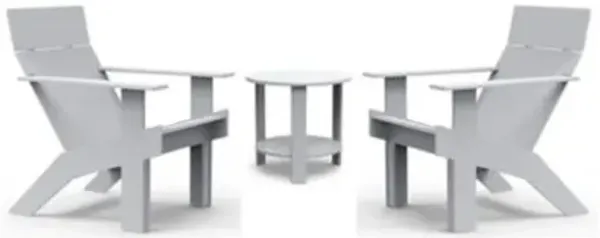 Tall Outdoor Lollygagger Lounge and End Table Bundle